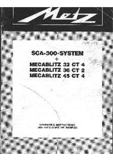 Metz SCA System manual. Camera Instructions.